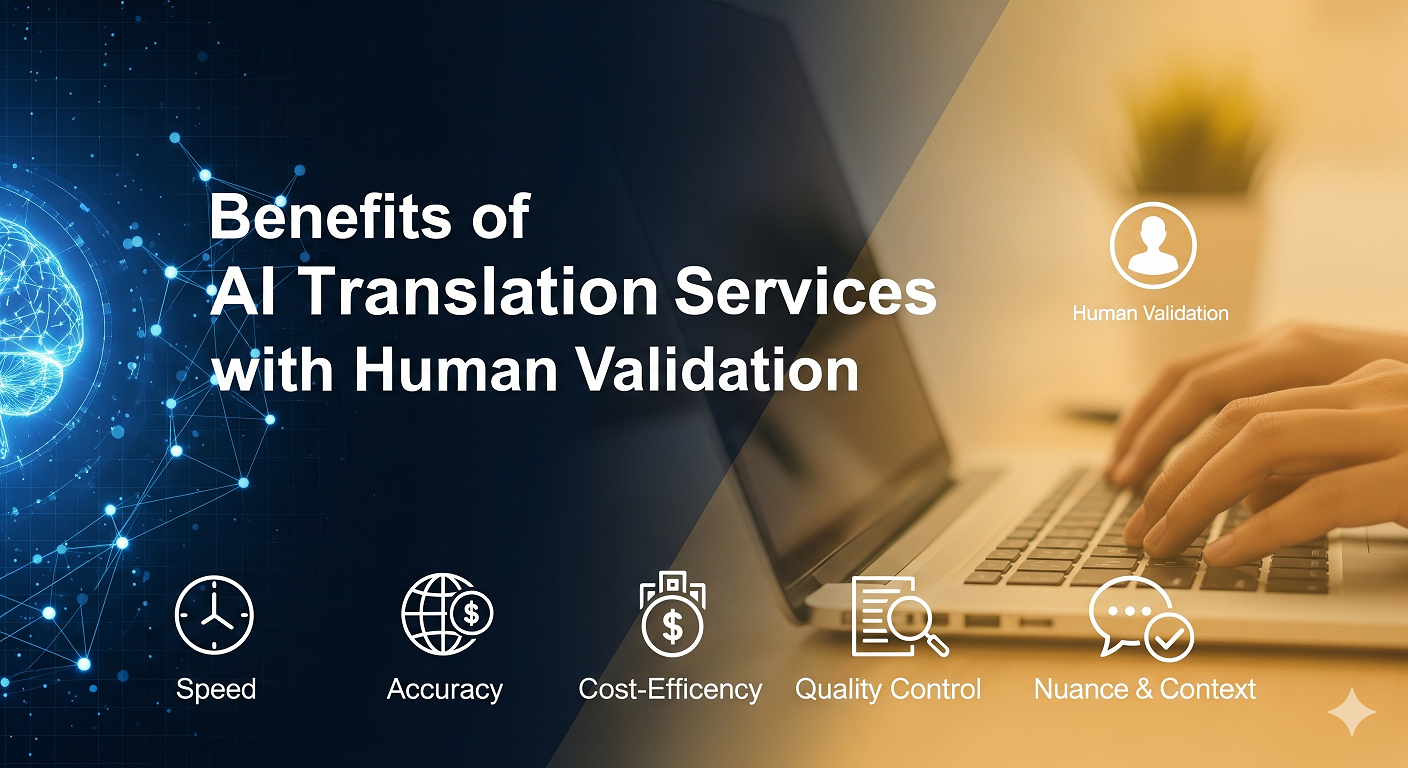 Benefits of AI Translation​ services with human validation