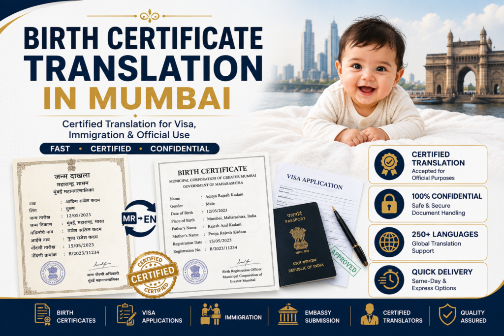 Birth Certificate Translation in Mumbai