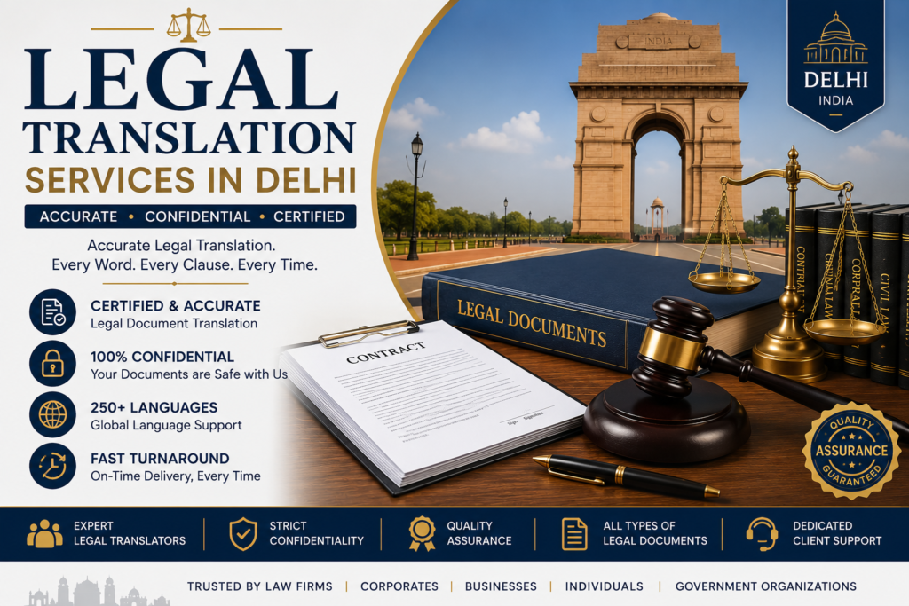 Legal Translation Services in Delhi