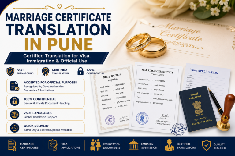 Marriage Certificate Translation in Pune